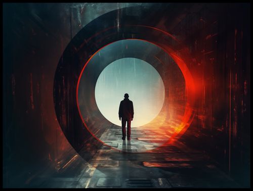 Plakat 100x75cm Portal do Świata na Arena.pl