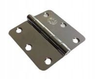 zawias drzwiowy stalowy splatany 76x76mm srebrny