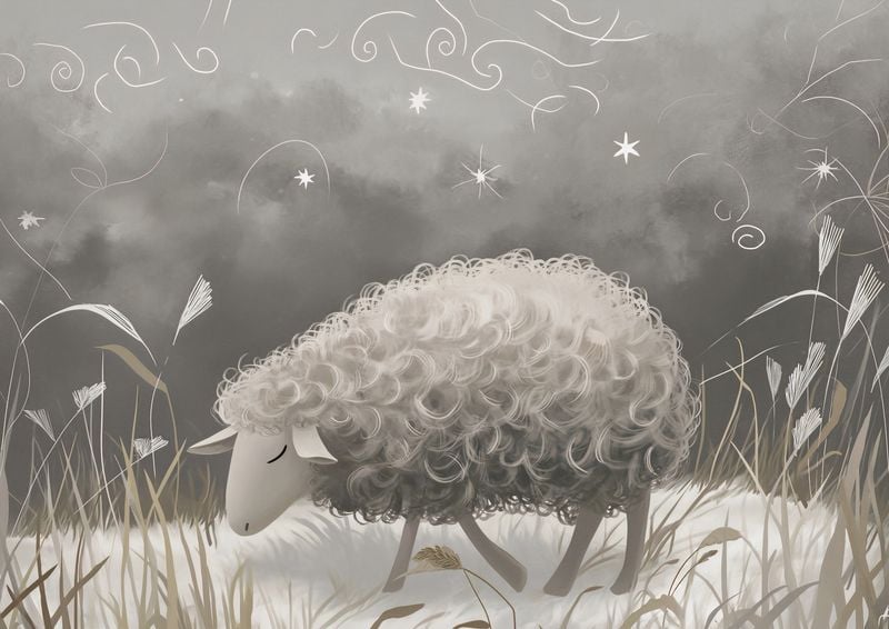 Plakat 42x29,7cm Bujna Owca zdjęcie 1