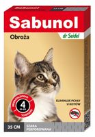 Sabunol obroża szara przeciw pchłom kot 35 cm