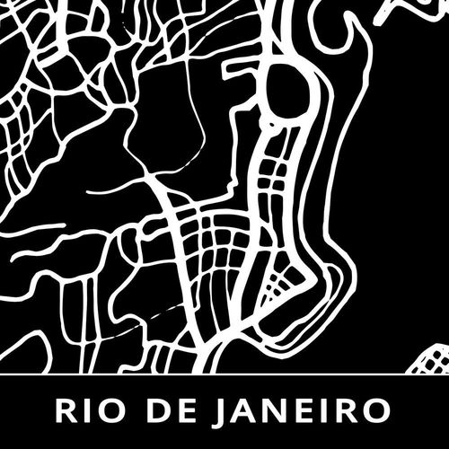 Deco Panel, Plan miasta Rio De Janeiro 60x40 na Arena.pl