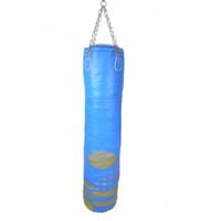 Worek bokserski skórzany 150/35 cm pusty WWS-STAR  niebieski