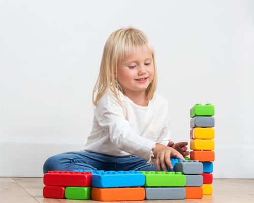 Klocki Budowlane Cegła Junior 110 Elementów na Arena.pl