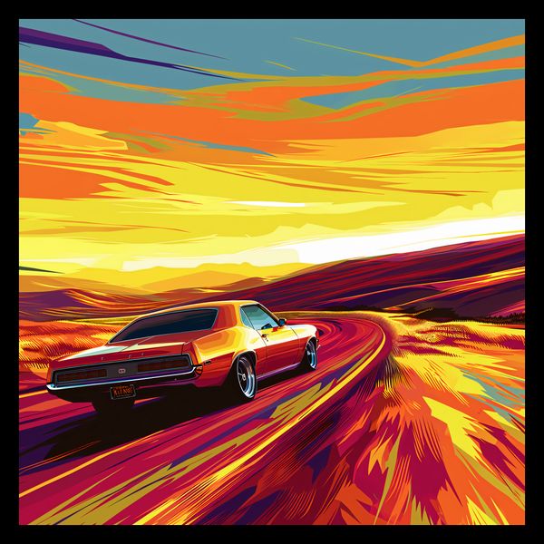 Plakat 40x40cm Pędź Przed Siebie zdjęcie 2