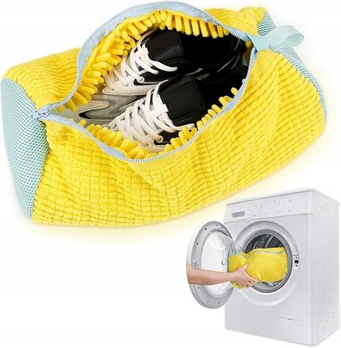 2X WOREK DO PRANIA BUTÓW OBUWIA DO PRALKI Z MIKROFIBRY ŻÓŁTE ZESTAW 2szt na Arena.pl