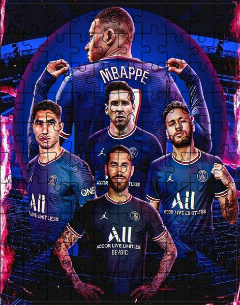 Puzzle Neymar Mbappe Messi zdjęcie 1