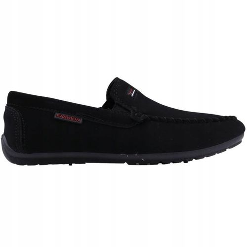 CZARNE MOKASYNY CHŁOPIĘCE PÓŁBUTY ZAMSZOWE WSUWANE BUTY NA KOMUNIĘ na Arena.pl