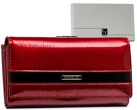 portfel damski skórzany h24-fo-2-sh9 red