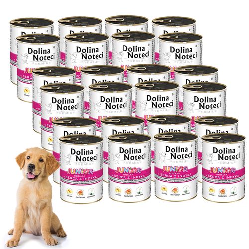 Dolina Noteci Junior bogata w serca z indyka 24 x 400 g na Arena.pl