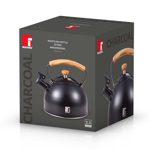 czajnik stalowy z gwizdkiem 2,3l bergner bg-37312 charcoal na Arena.pl