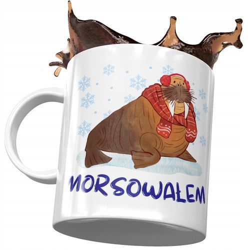 Kubek Śmieszny Zabawny Morsowałem Prezent Z Nadrukiem Ze Zdjęciem na Arena.pl