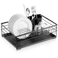 Suszarka na naczynia czarna 41,5x28,5x13,5 cm