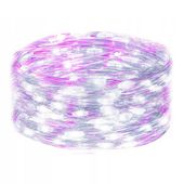 Lampki choinkowe 100 LED druciki mikro na baterie