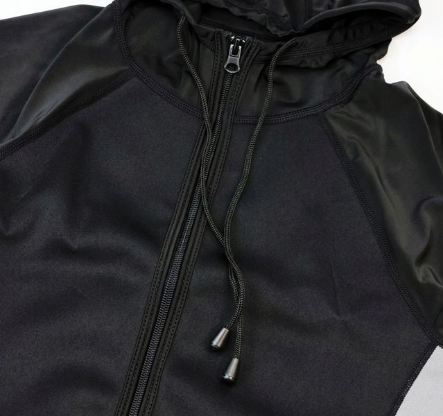 Kurtka z kapturem męska neopren Jogging Sauna Odblask FITNESS SAUNATEK r. L zdjęcie 3