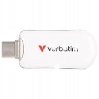 Pendrive Verbatim Plectra 256GB USB-C 3.2 Gen 1 biały