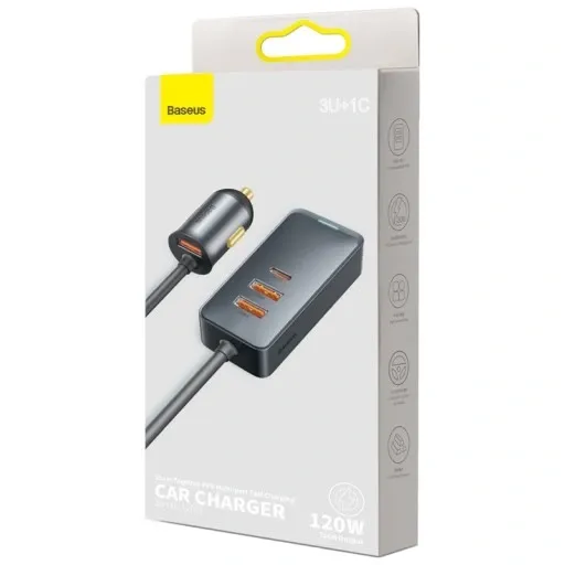 Ładowarka samochodowa Baseus 3x USB-A, USB-C zdjęcie 7
