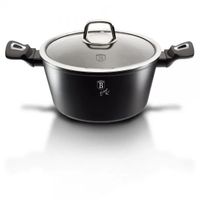 BH-1852 - Garnek granitowy 24 cm Berlinger Haus Black Silver Collection