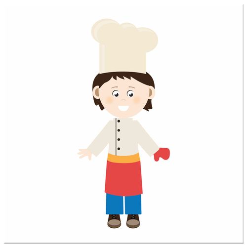 Obraz Płótno 40X40 Mały Kucharz na Arena.pl