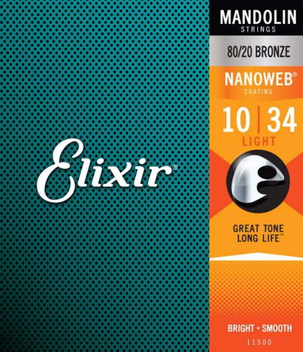 Elixir struny do mandoliny NANOWEB 10-34 na Arena.pl