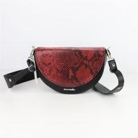 T-12 Torebka franczeska S - limited edition print wężowy malina