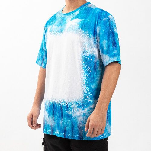 Koszulka Cotton-Like Bleached Mist Blue do sublimacji M zdjęcie 4