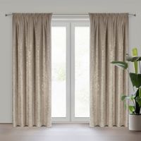 Zasłona zaciemniająca błyszcząca na taśmie FELIS140X270 beżowa + szampańska