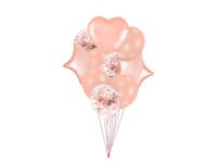 Zestaw balonów, Na urodziny dla dziewczyny, różowo złoty, 10 szt.