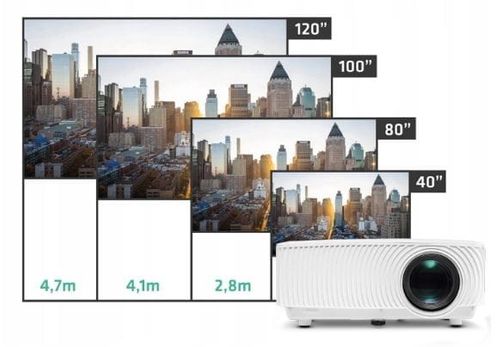 OVERMAX Rzutnik/projektor MULTIPIC 2.4 LED HD WIFI na Arena.pl