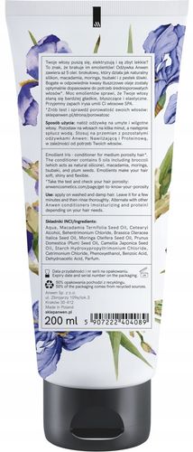 ANWEN EMOLIENTOWY IRYS ODŻYWKA DO WŁOSÓW O ŚREDNIEJ POROWATOŚCI 200 ML na Arena.pl