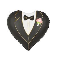 Balon foliowy serce Pan Młody, 45 cm