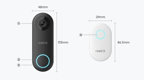Domofon Reolink Inteligentny dzwonek do drzwi D340W na Arena.pl