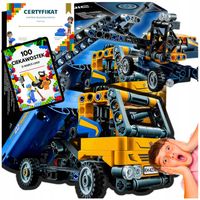 ZESTAW LEGO TECHNIC KOPARKA CIĘŻARÓWKA TECHNIK WYWROTKA KLOCKI +GRATIS