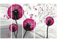 70CM 150CM OBRAZ 5 ELEM DMUCHAWCE AMARANCIE ŚCIENNY