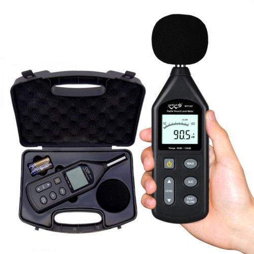 DECYBELOMIERZ SONOMETR NATĘŻENIA DŹWIĘKU WT1357 na Arena.pl