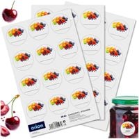 36x Etykiety Samoprzylepne Naklejki Uniwersalne na Przetwory Słoiki Butelki