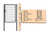Furtka ogrodzeniowa "DUOS-BOX" Metfence 1700X900 mm w opakowaniu RAL 7016