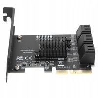 KARTA ROZSZERZENIA PCI-E NA SATA3.0 6-PORTOWEGO DLA ASMEDIA ASM1166 MASTER