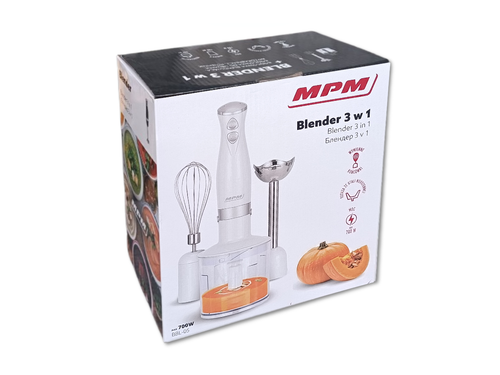 Blender ręczny 3w1 - MPM 700W - Biały na Arena.pl