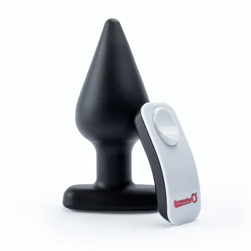 screaming o vibrating plug xl black - wibrujący model xl z pilotem na Arena.pl
