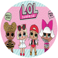 Opłatek na tort lol Suprise