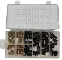 170X WKRĘTY BLASZKI SPINKI ŚRUBY UNIWERSALNE MONTAŻOWE SAMOCHODOWE