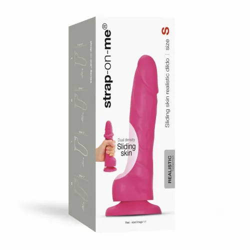 strap-on-me sliding skin model fuchsia m silikonowy, elastyczny 13,4 cm na Arena.pl