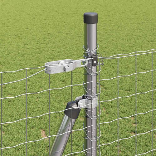 Słupek ogrodzeniowy. 52 pcs Srebrny 3.2 x 3.2 x 140 cm Stal na Arena.pl