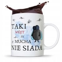 Dla Wójta Kubek Na Prezent Mucha Nie Siada Z Nadrukiem Ze Zdjęciem