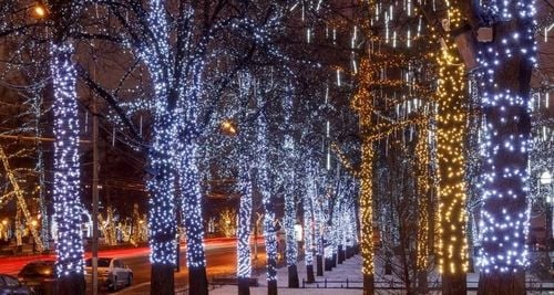 LAMPKI CHOINKOWE FLASH ISKRA FLESZ NA ZEWNĄTRZ DO WEWNĄTRZ 100 LED na Arena.pl
