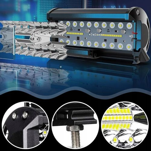 ZESTAW LAMPA ROBOCZA HALOGEN SAMOCHODOWY QUAD 2x 120W MOCNY LED CREE IP68 na Arena.pl