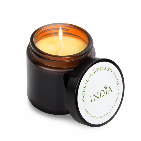 Świeca konopna INDIA 90g zdjęcie 1