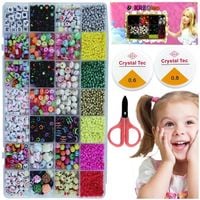 DUŻY ZESTAW DO ROBIENIA BRANSOLETEK NASZYJNIKÓW PREZENT ZAWIESZKI KORALIKI