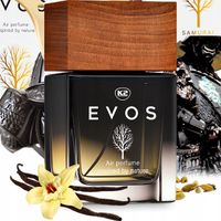 K2 EVOS SAMURAI FLAKON 50ML PERFUMY DO SAMOCHODU AUTA ZAPACH ATOMIZER