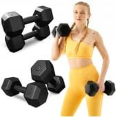 Hantle hantelki ciężarki fitness zestaw do ćwiczeń 2x5kg Trex Sport